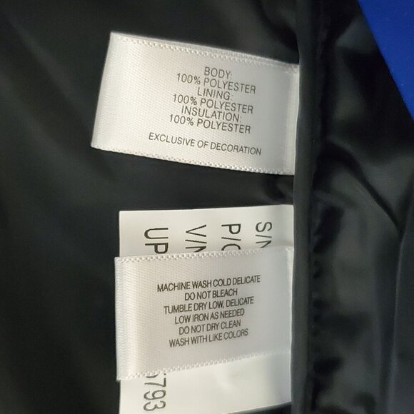 Cbuk By Cutter & Buck Womens Puffer Vest Medium Blue & Gray Colorblock - Picture 7 of 9